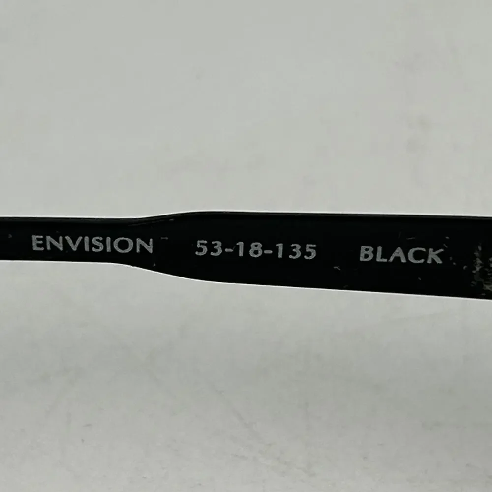 Converse Envision Eyeglasses Women's Black Plastic Round Full Rim‎ 53 18 135